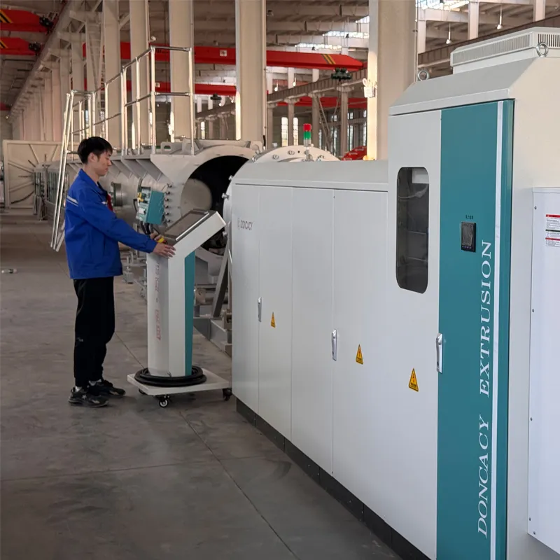High-Efficiency Conical Twin Screw Extruder for PVC & Polymer Processing